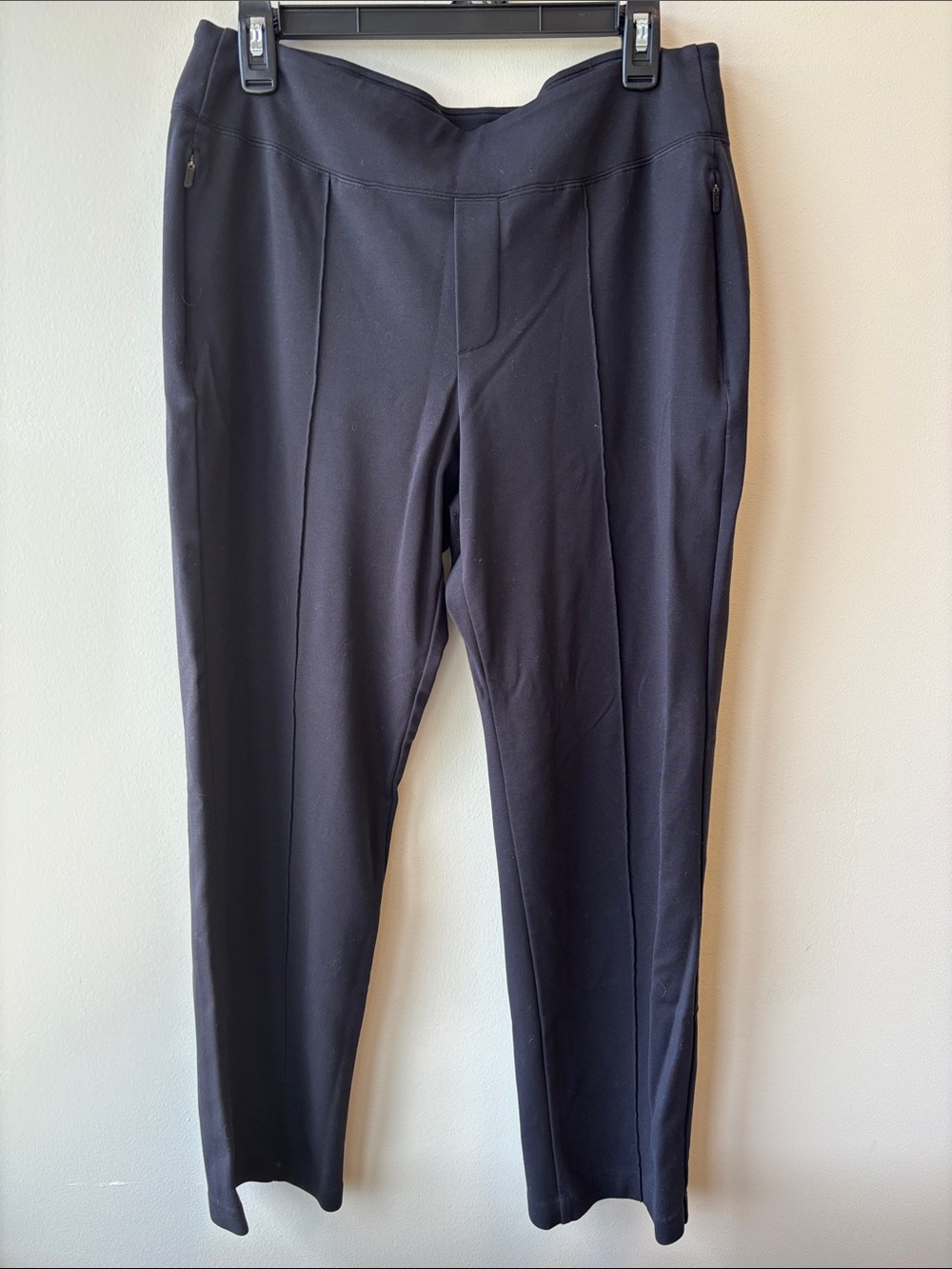 Athleta Black eastbound straight Pants with Front Seams